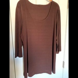 CSC Studio split sleeve top 2X